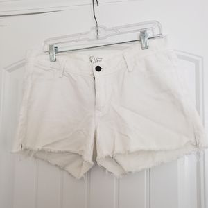 Old Navy white denim shorts